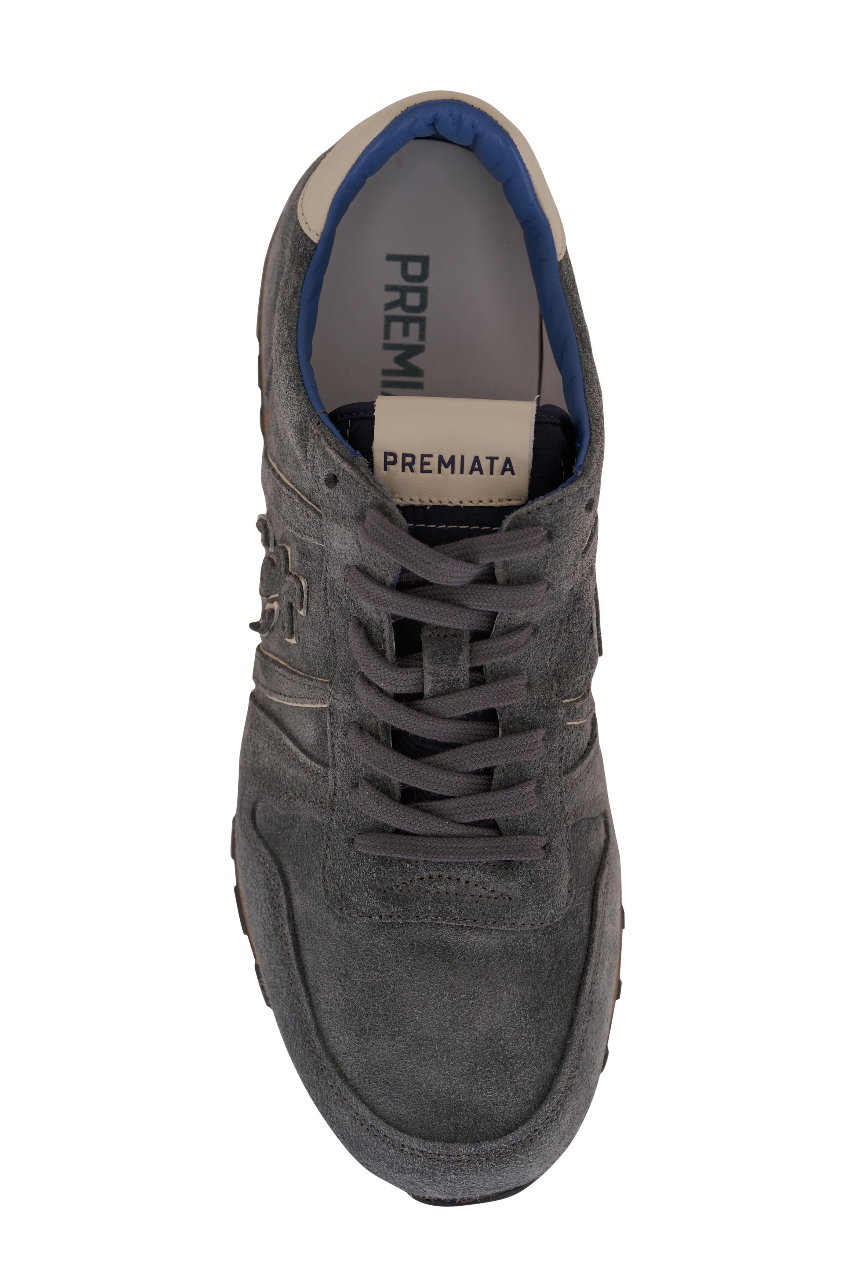 スニーカー PREMIATA Women Sneakers CASSIEVAR73877387 Grey Premiata Cassie Light Grey Suede & White Sequin Sneakers