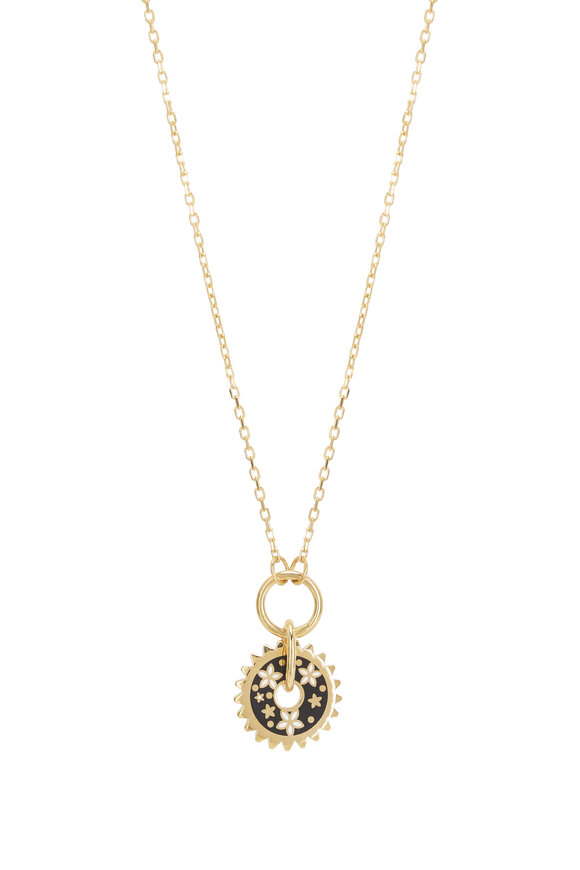 Foundrae - Blossoms Resilience Disk Drop Necklace