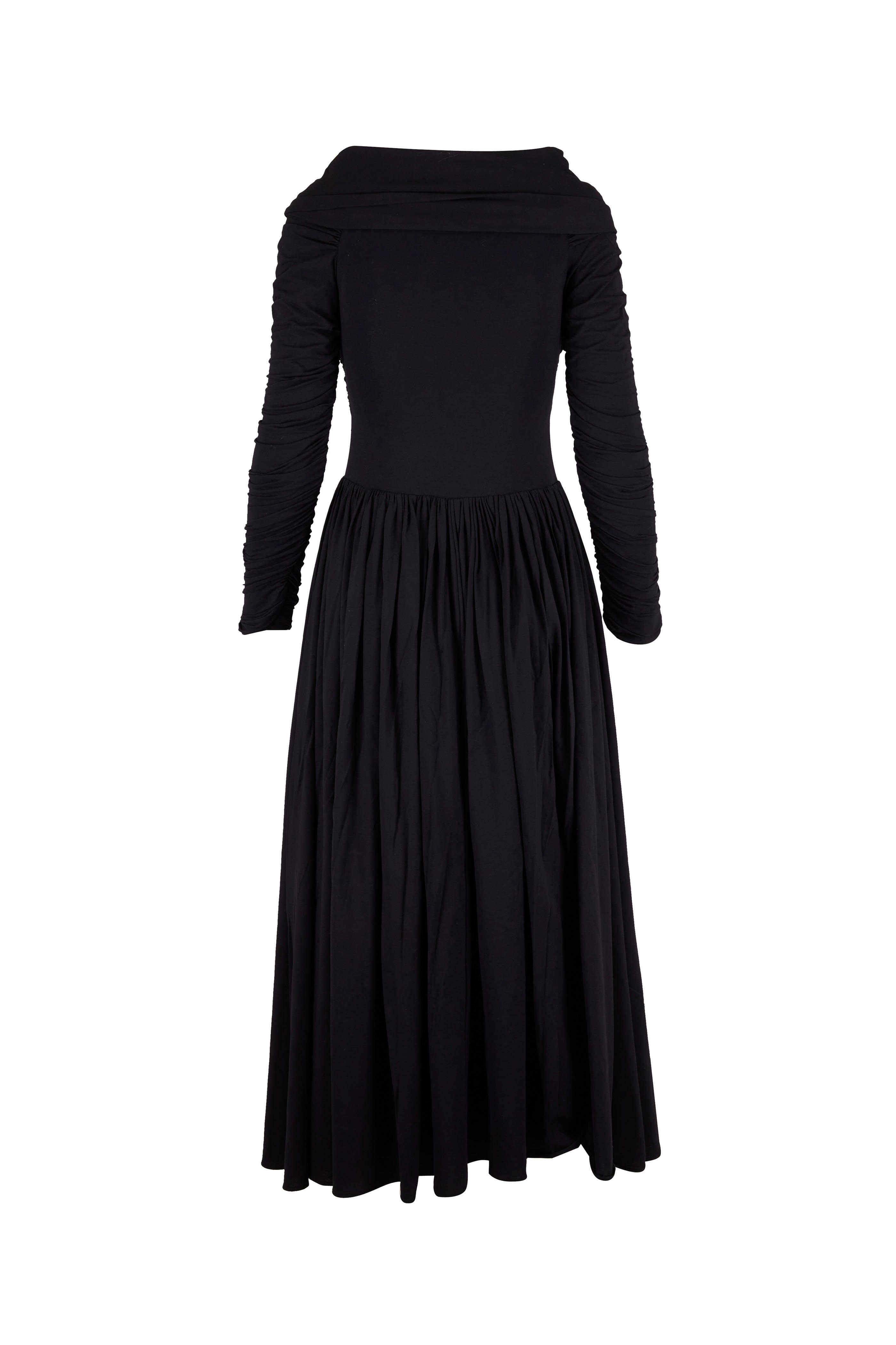 Khaite - Lilibet Black Stretch Cotton Dress
