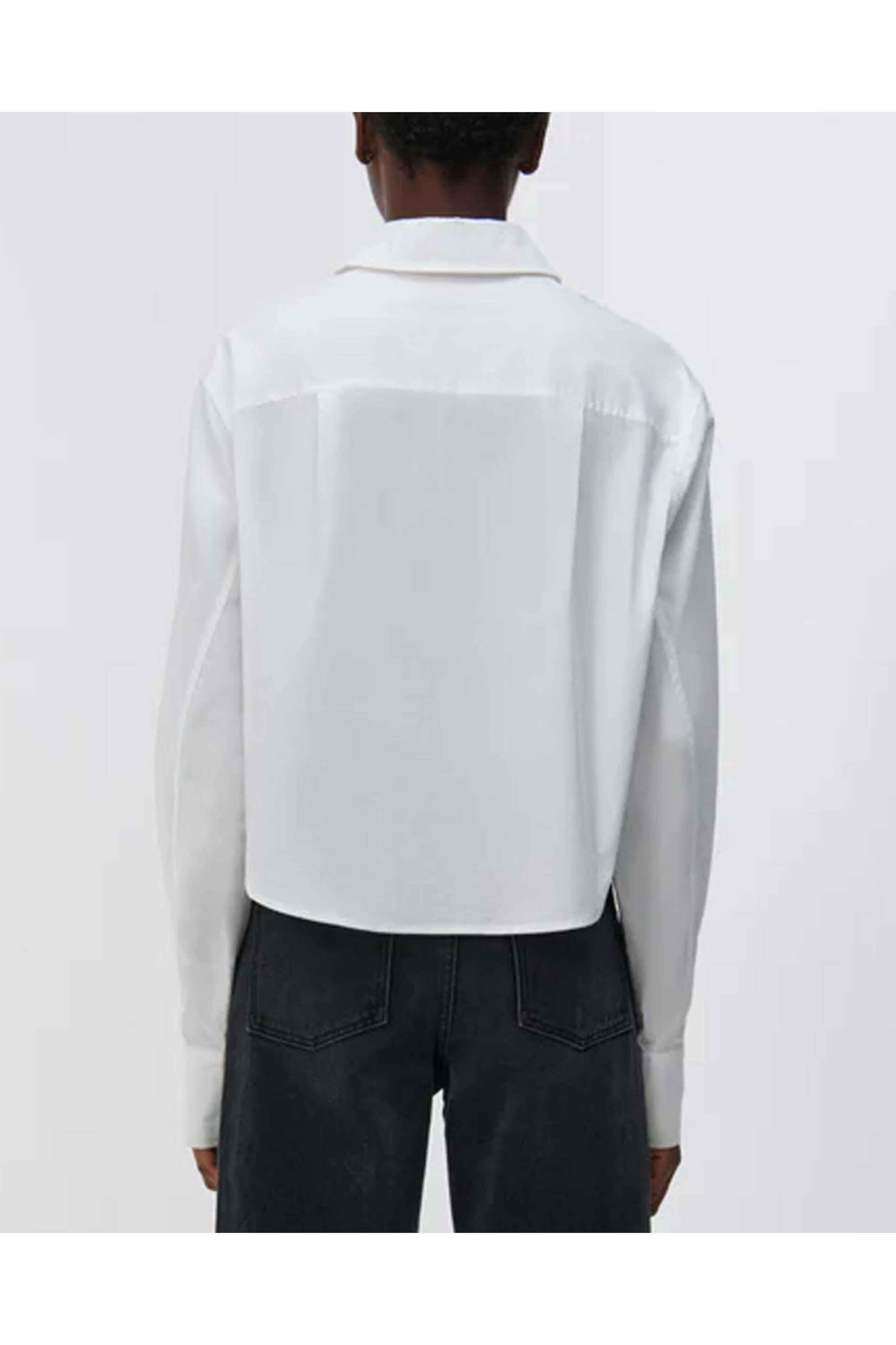 Simkhai - White Cotton Poplin Button Up Blythe Shirt