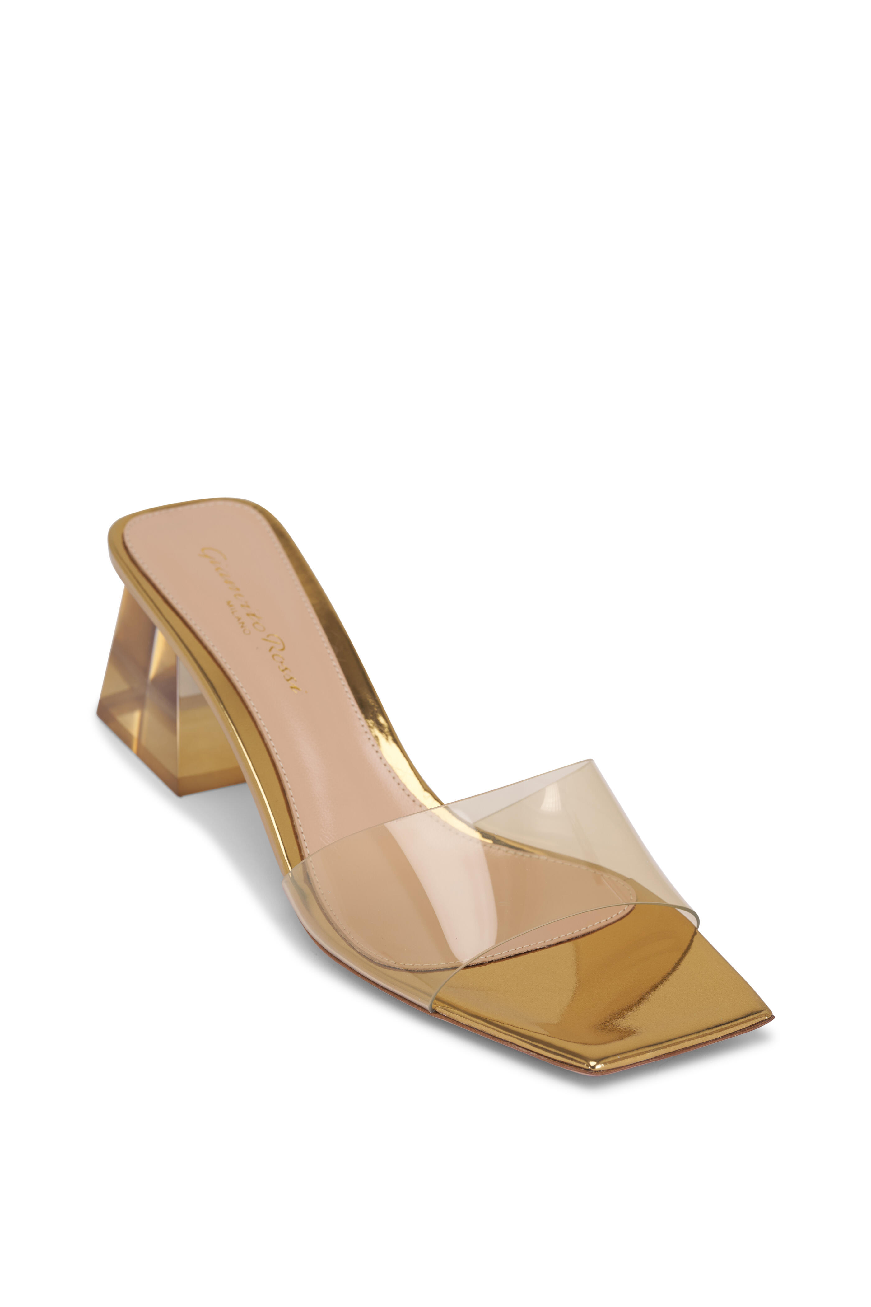 Gianvito Rossi - Mekong PVC Block Heel Sandal, 55mm