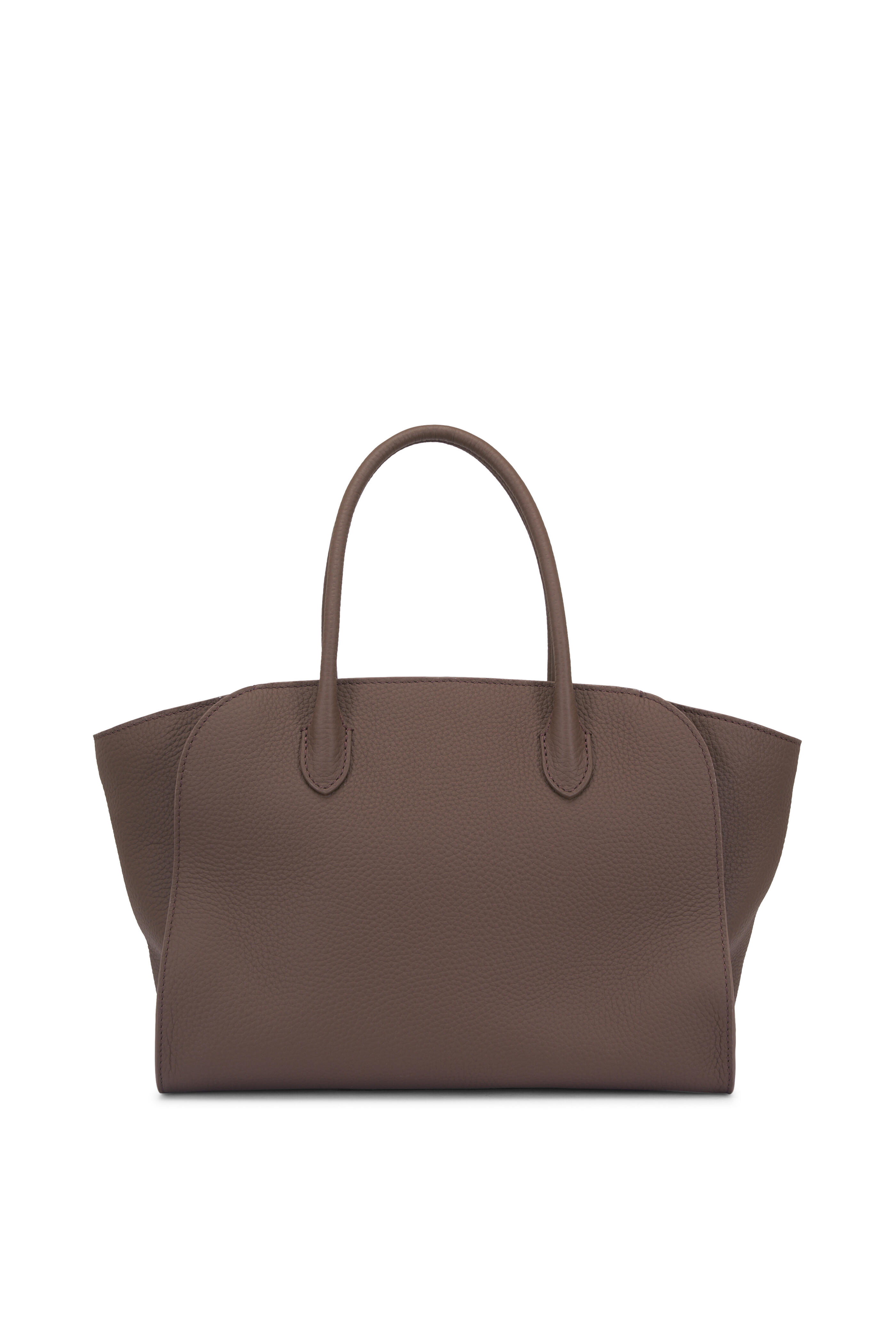 The Row - Marlo 12 Dark Olive Leather Tote