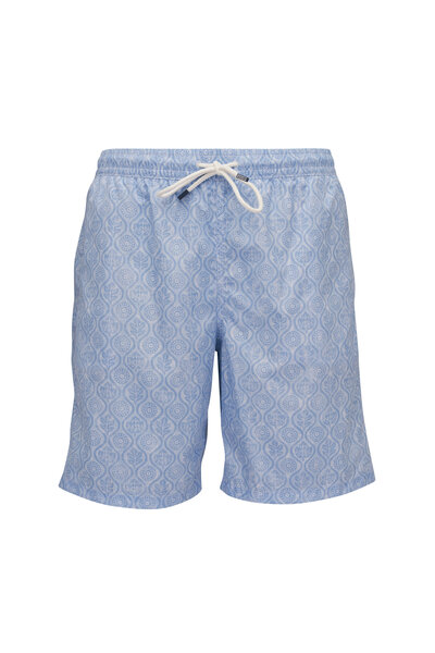 うみざるまさSealup×Boys Market Bespoke Vilebrequin - Moorea Red Seahorse Swim Trunks | Mitchell Stores