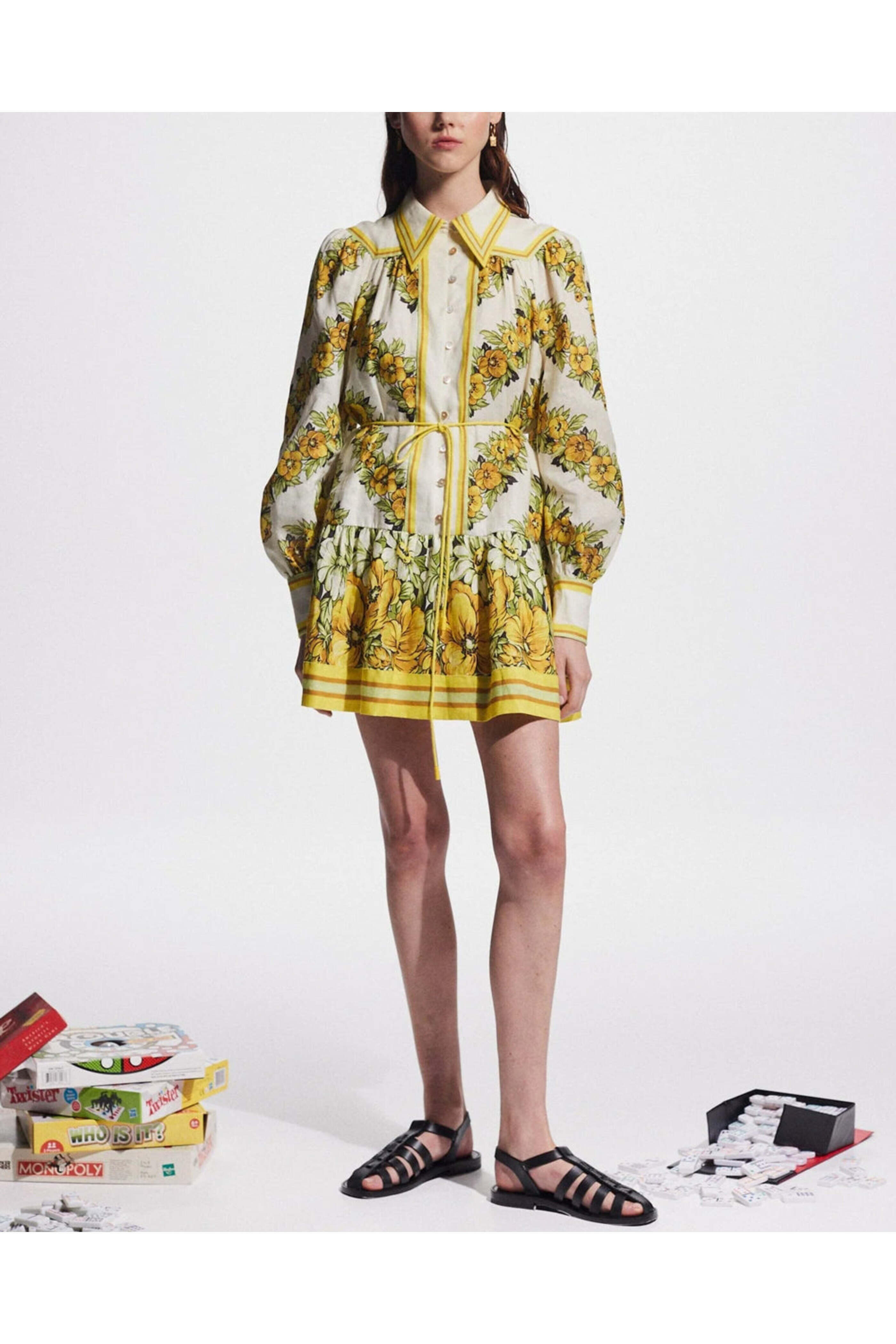 Alémais - Yellow Gisela Mini Dress