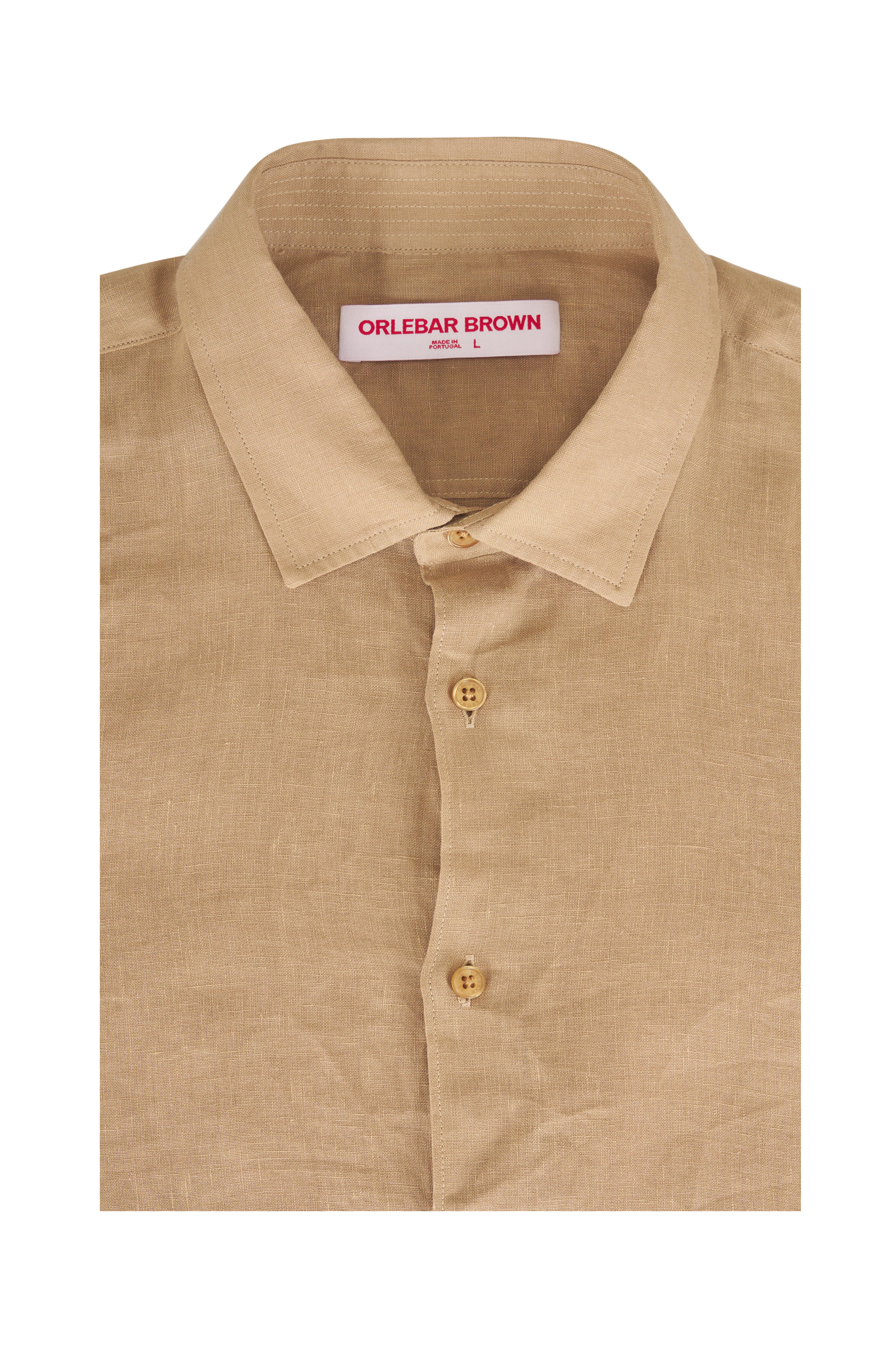 Orlebar Brown - Giles Biscuit Linen Sport Shirt
