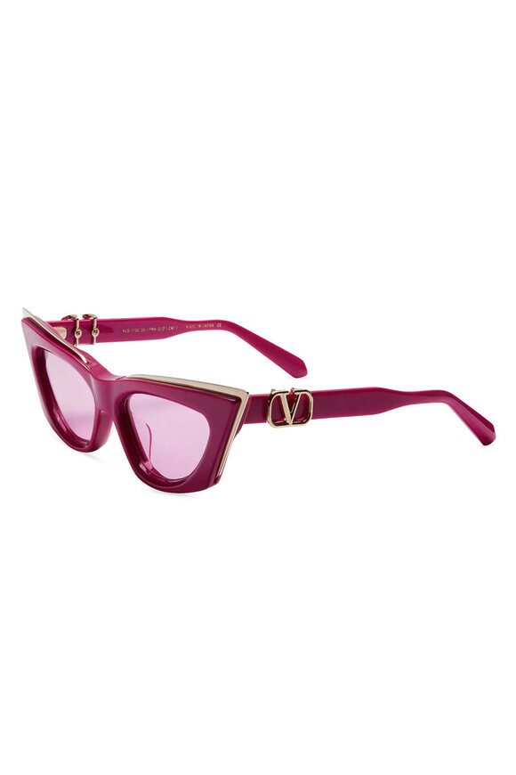 VALENTINO キャットアイサンクラス VLS103C500 0 Valentino V Goldcut I VLS113 Cat Eye Sunglasses | Fashion
