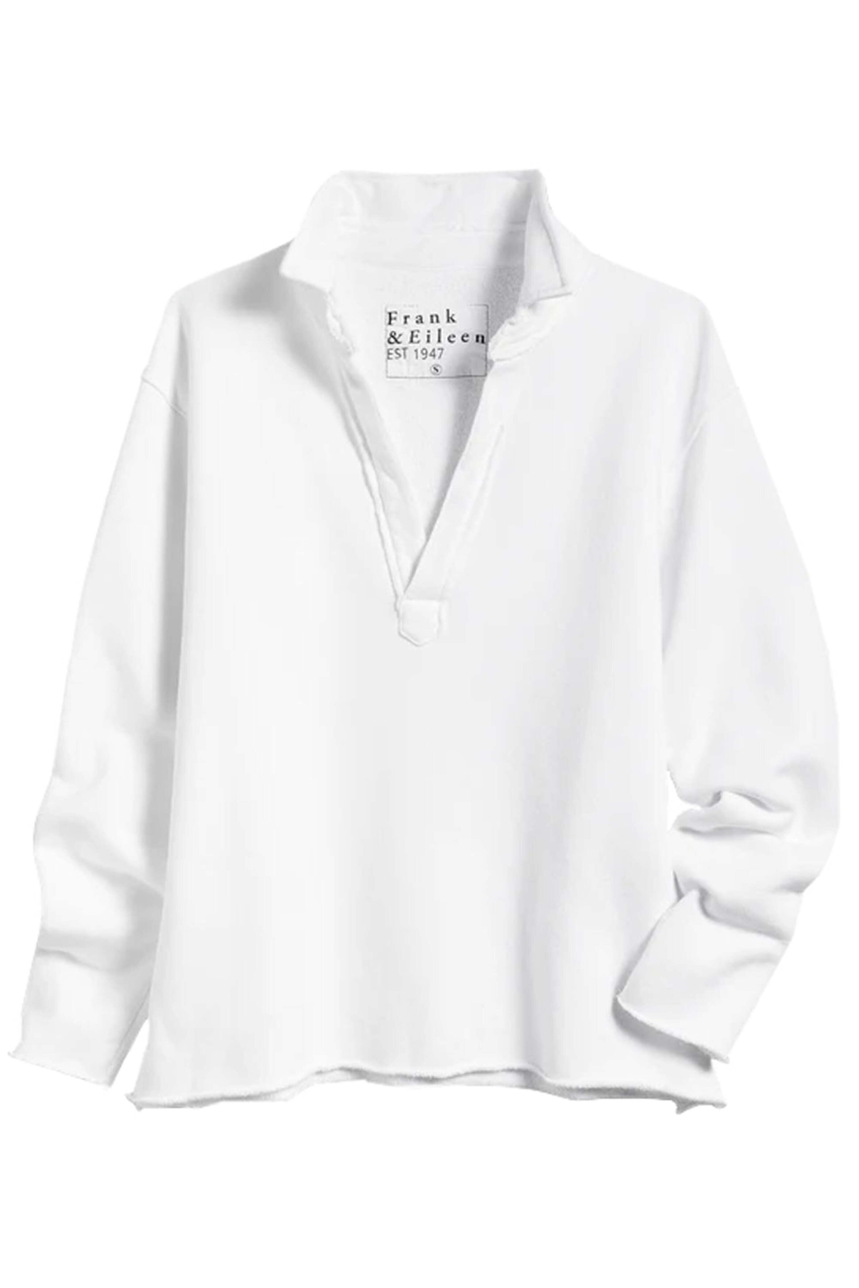 Frank & Eileen - White Patrick Popover Henley