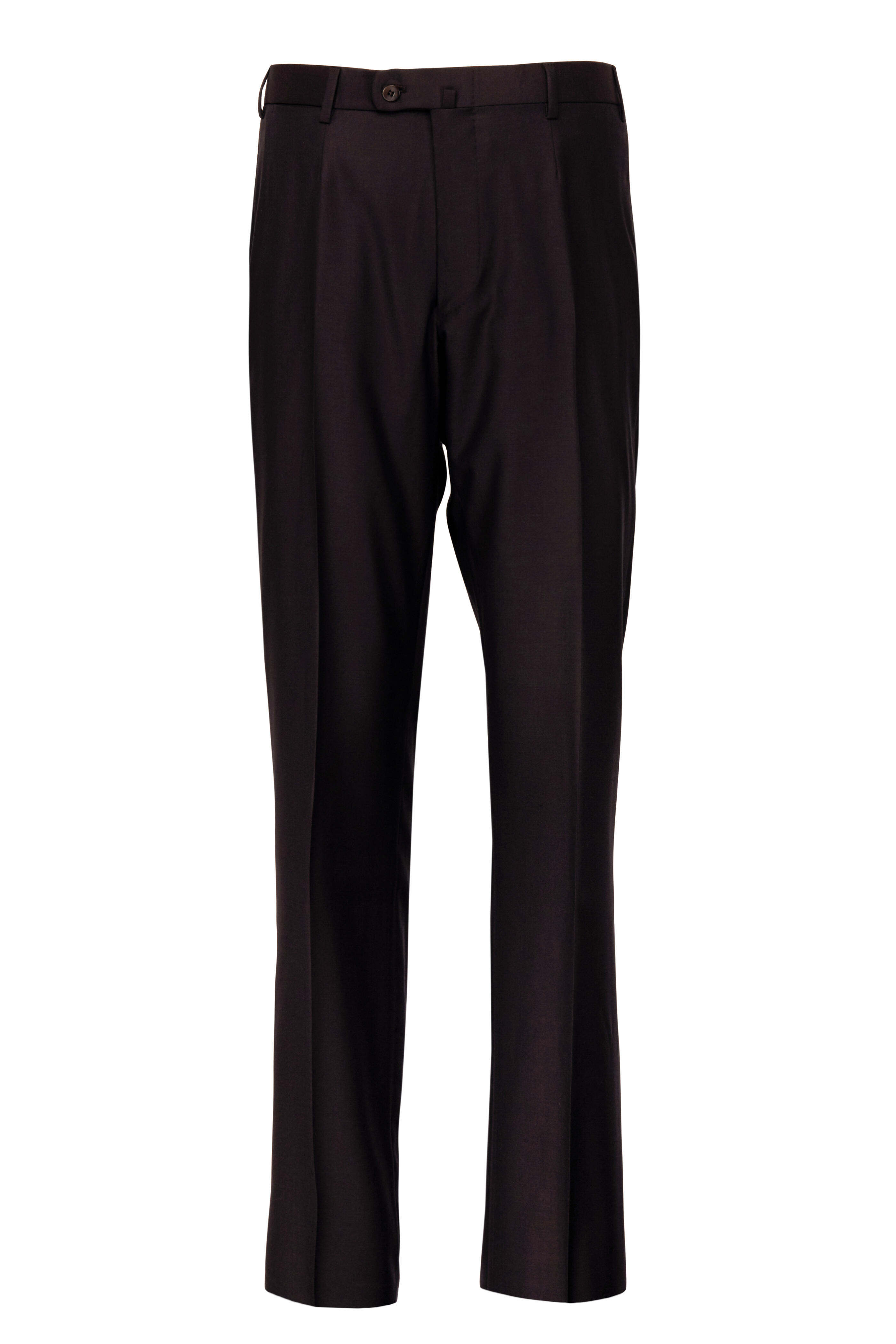 Isaia - Aquaspider Brown Wool Pant | Mitchell Stores