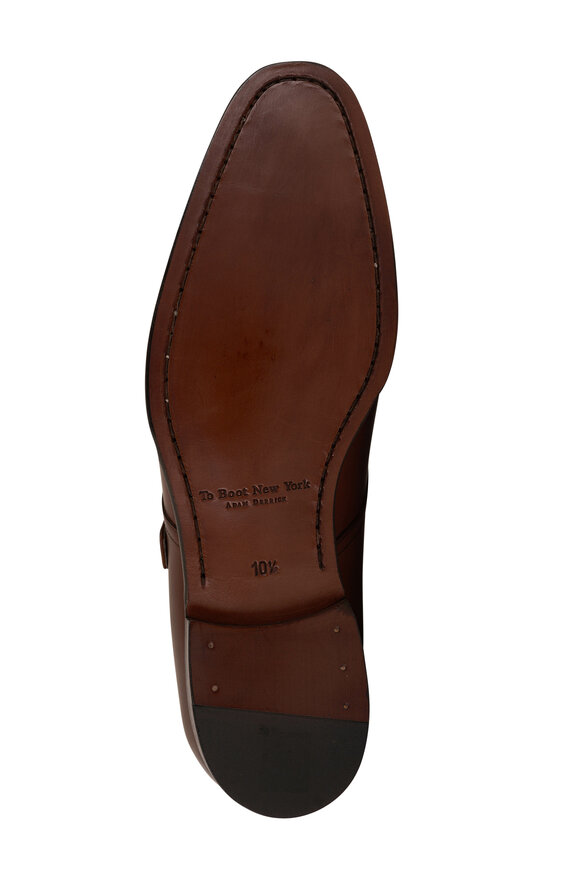 To Boot New York - Bower Brown Leather Monk Strap Dress Shoe 