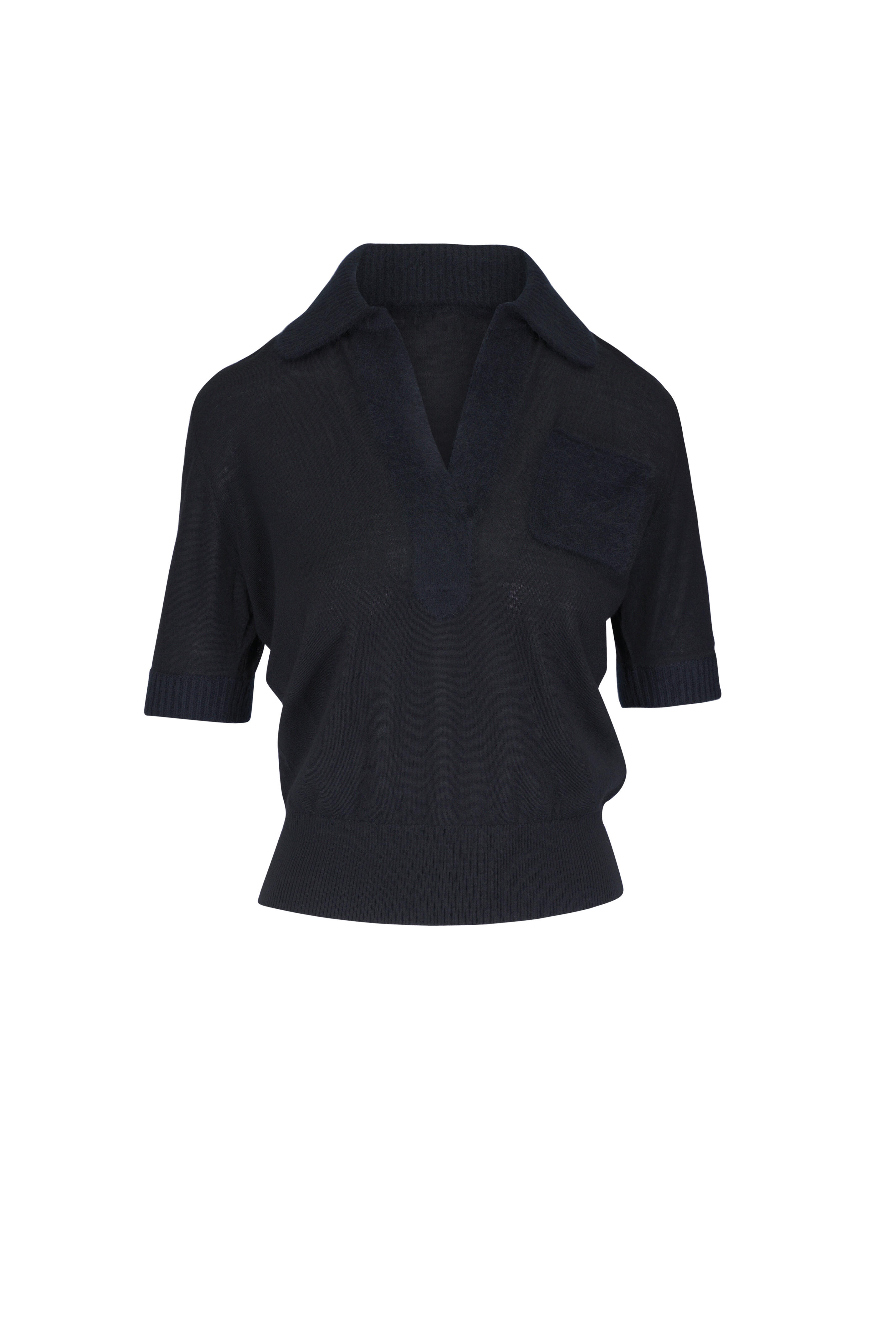 Dorothee Schumacher - Merino Romance Black Wool Polo