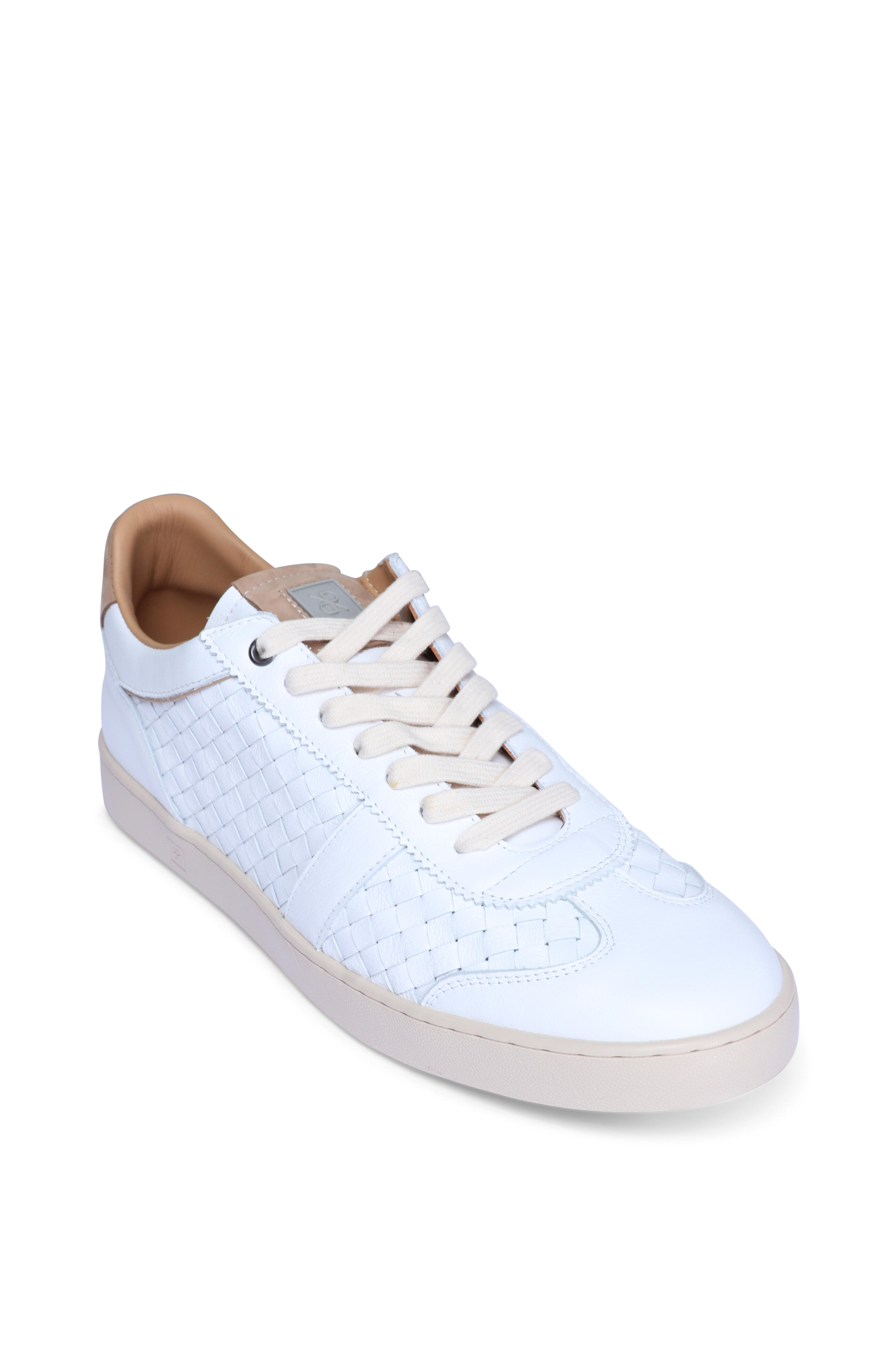 Rubirosa - Judy Off White Woven Leather Sneaker