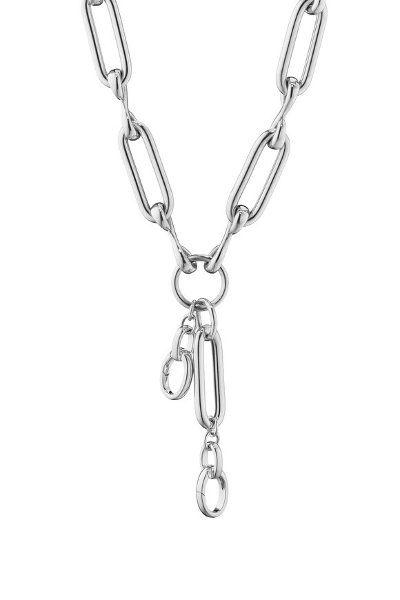 Monica Rich Kosann Sterling Silver Link Infinity Necklace