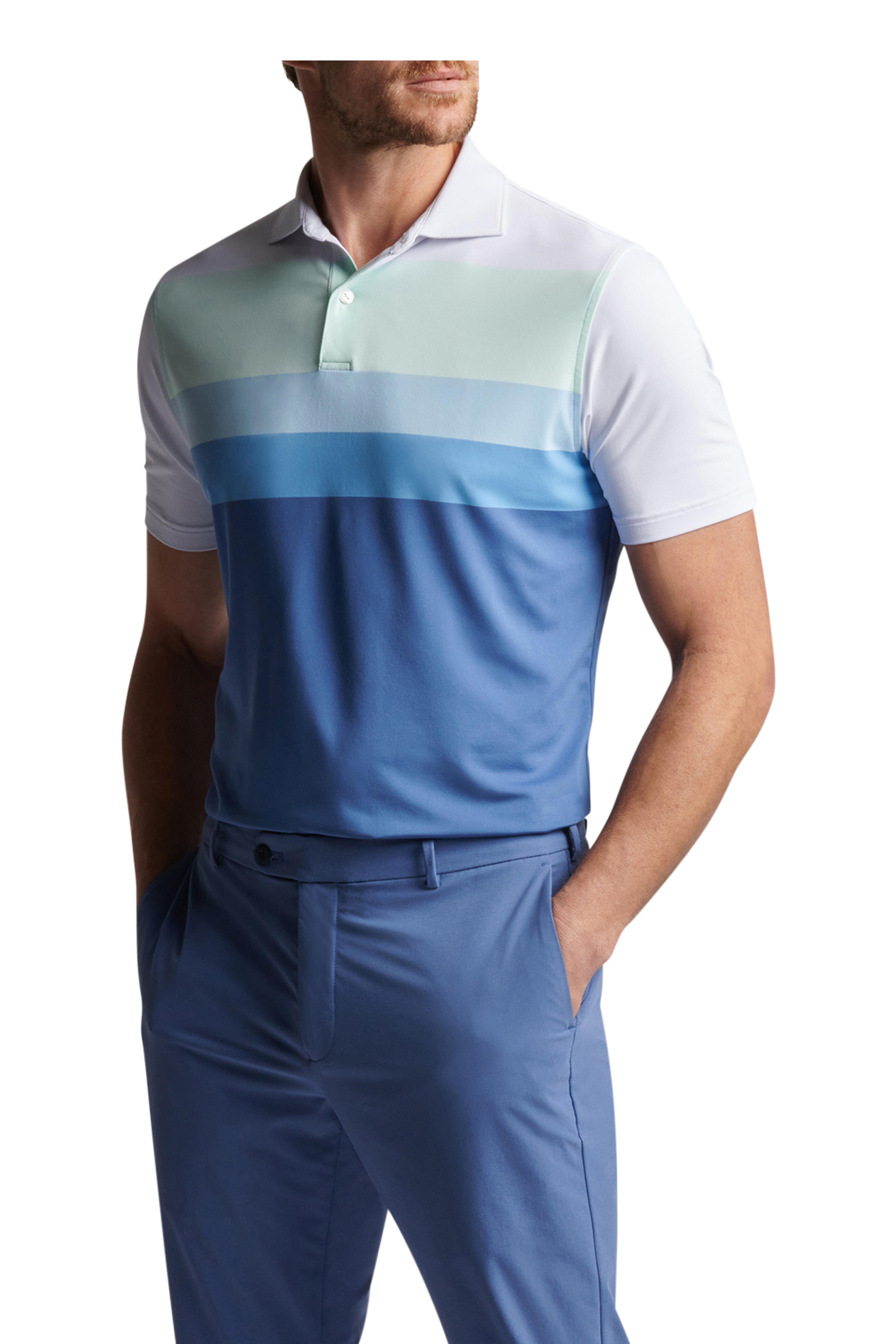 Peter Millar - Cornwell Color Block Performance Jersey Polo