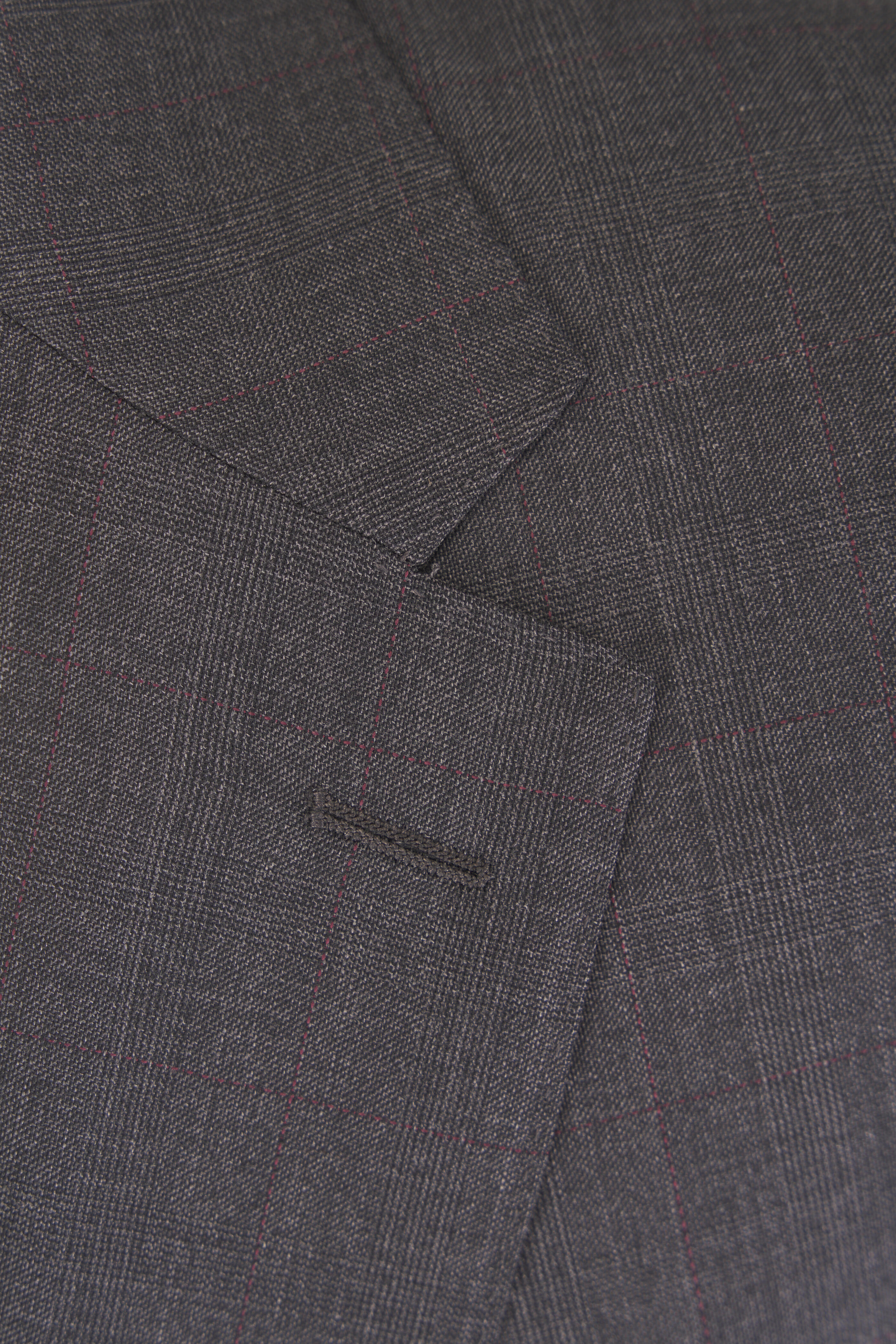 Canali - Gray Subtle Plaid Wool Suit