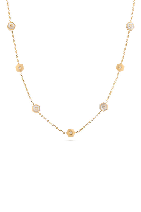 Miseno - Sommersa Diamond & Mother of Pearl Necklace