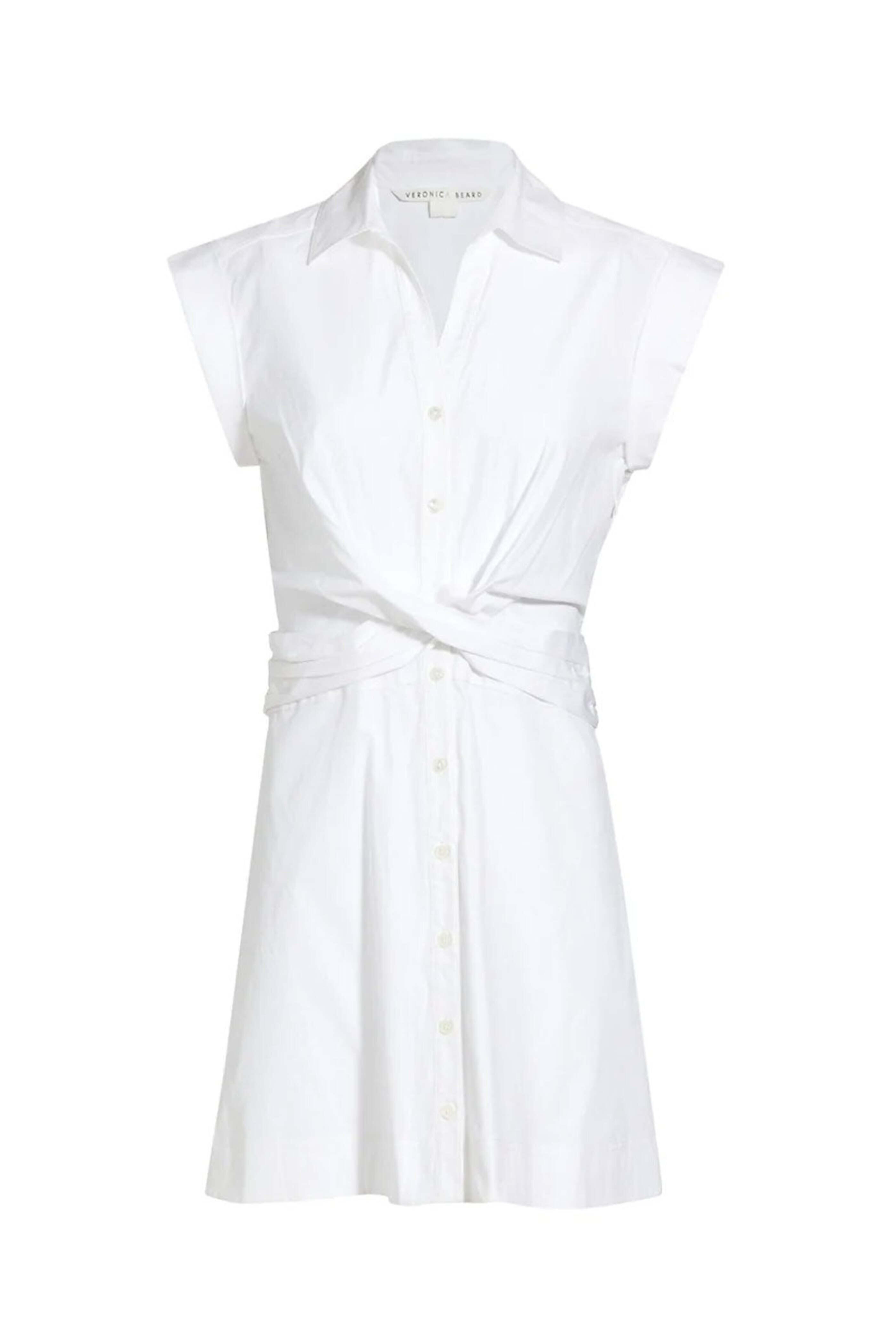 Veronica Beard - White Nagano Twist Shirtdress