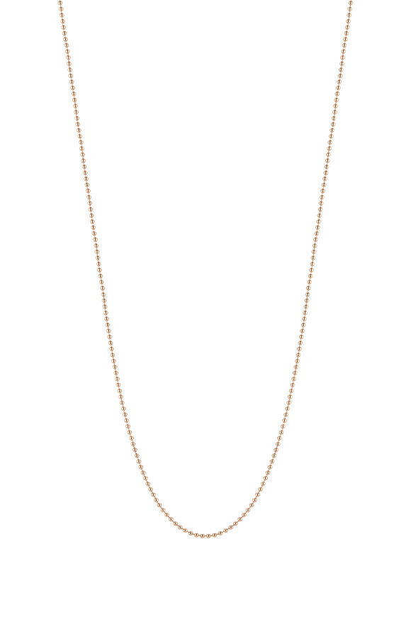 Walters Faith Dora 18K Rose Gold Ball 24" Chain Necklace 