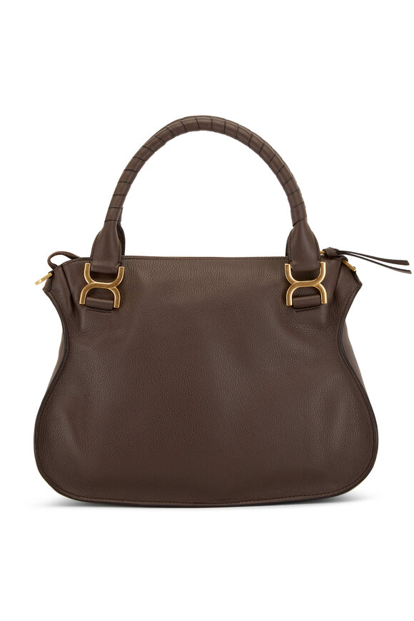 Chloé - Marcie Brown Leather Double Carry Bag