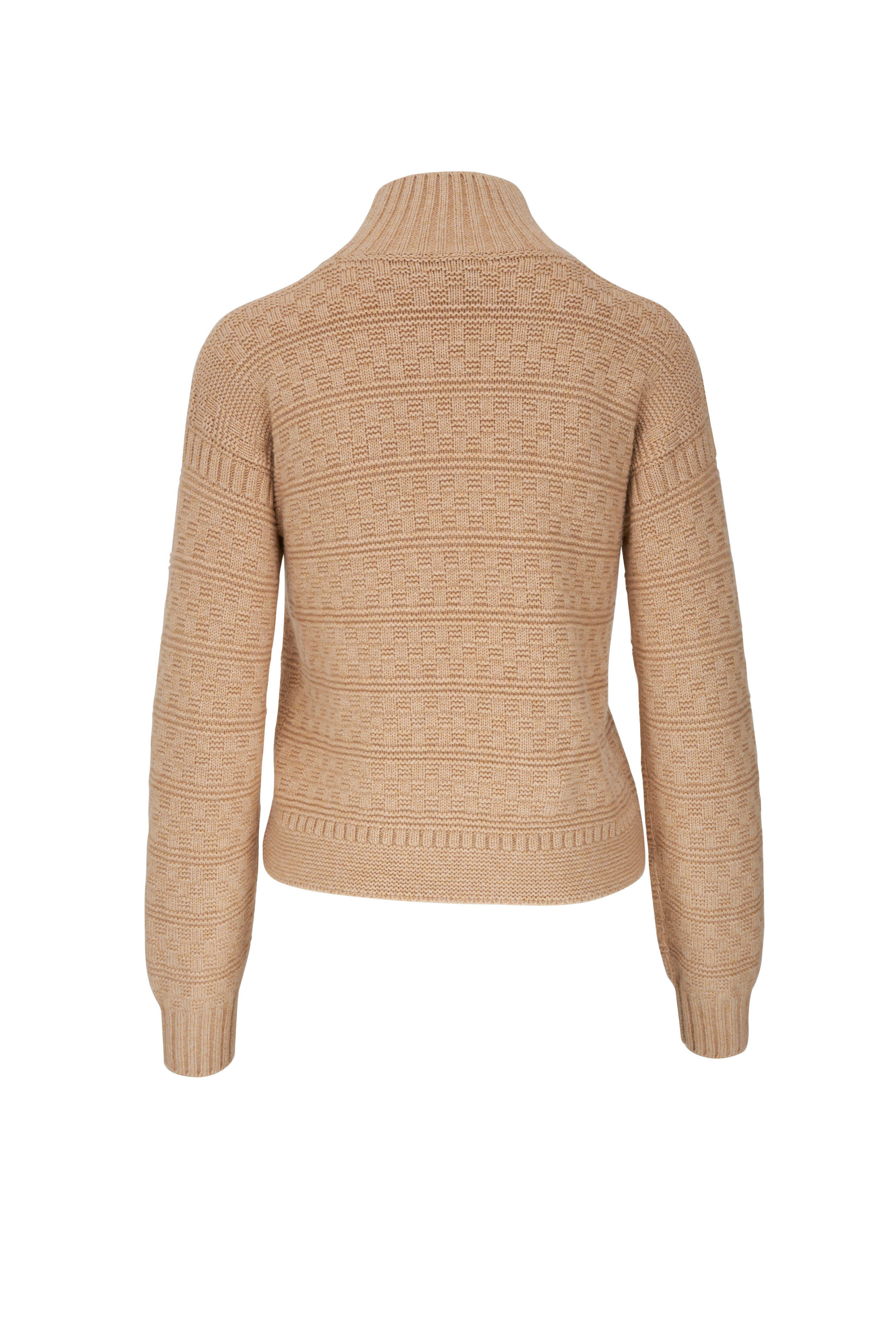 Collo Alto New Plymouth Beige Cashmere Sweater Women's