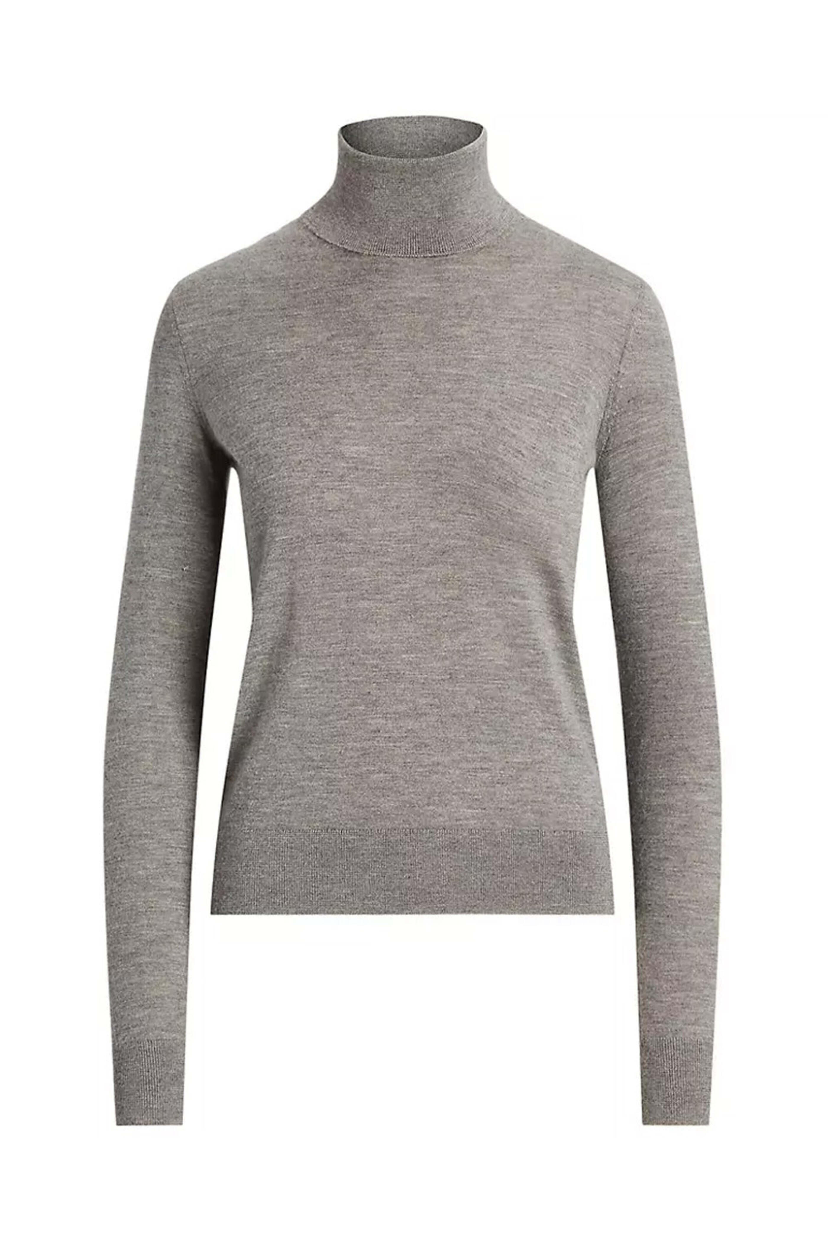 Ralph Lauren - Light Heather Grey Turtleneck Sweater