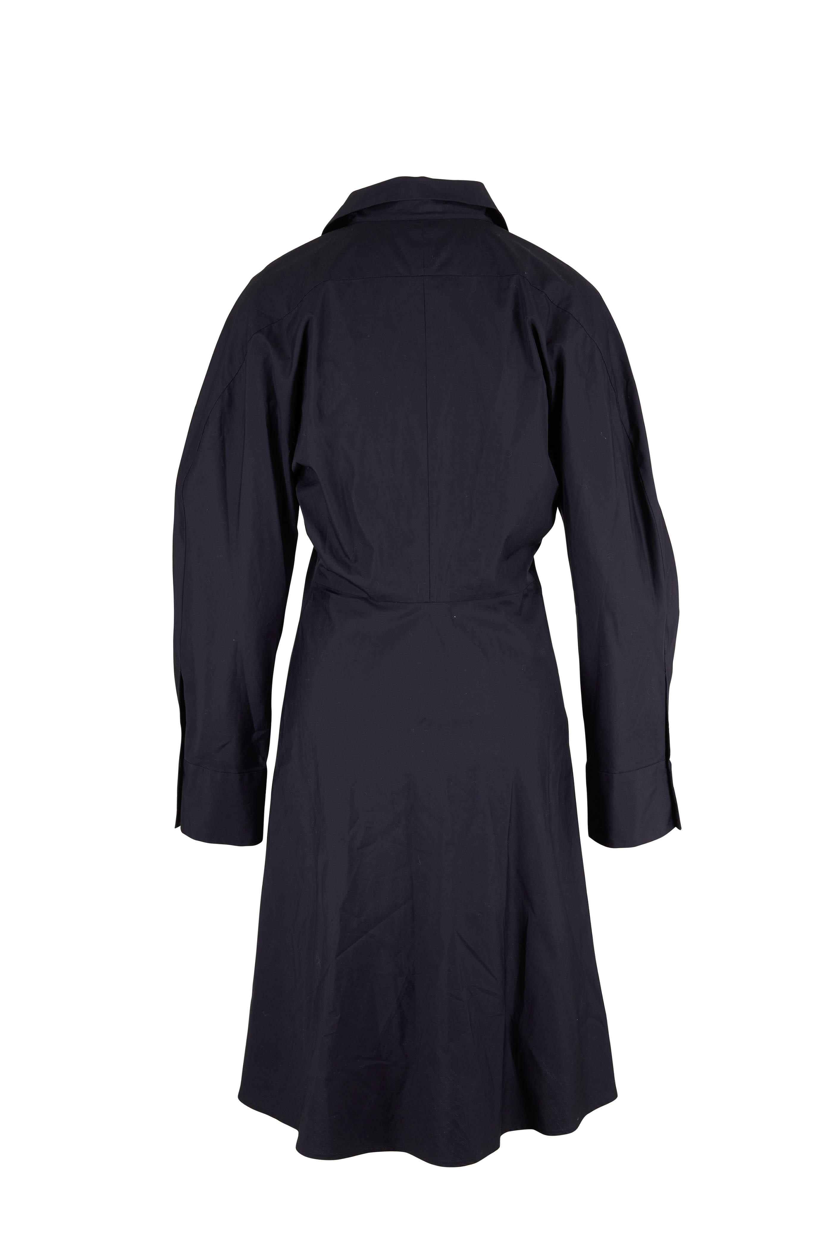 knee length dresses for ladies Vince Women's Long Sleeve Soft Fitted Shirt Dress main image 1