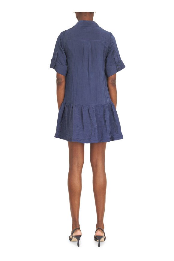 Simkhai Crissy Midnight Blue Stretch Cotton Dress - view 4