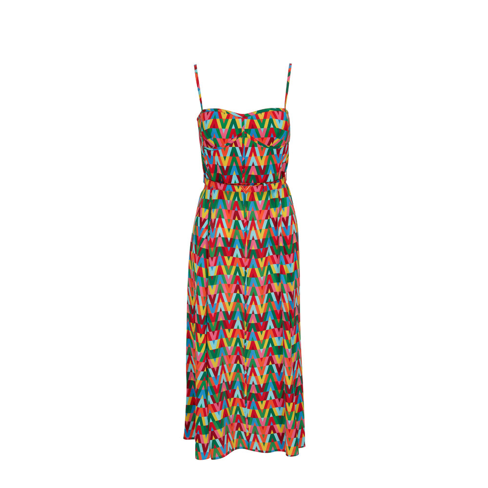 ワンピース VALENTINO cotton tiered dress 45456169-1_2.jpg