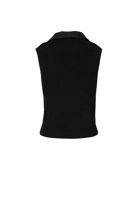 Michael Kors Collection - Black Surf Screenprint Long Sleeve T-Shirt
