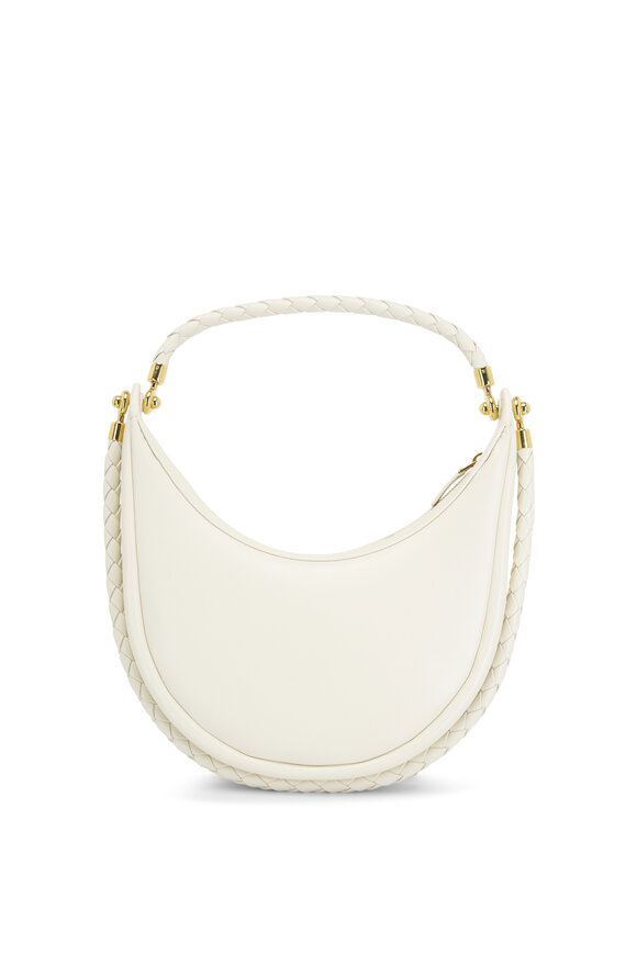 Bottega Veneta - Hula Hoop Sea Salt Leather Shoulder Bag 