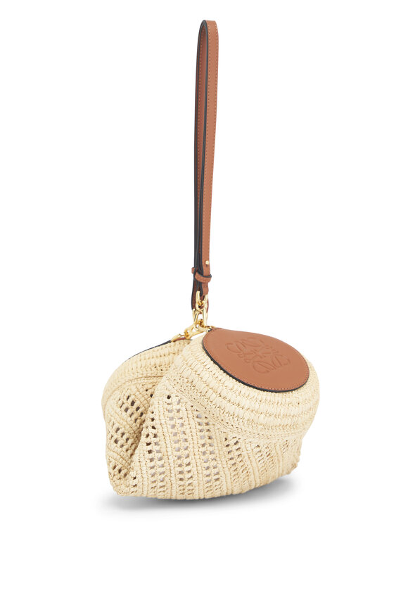 Loewe - Bracelet Natural & Tan Raffia Pouch