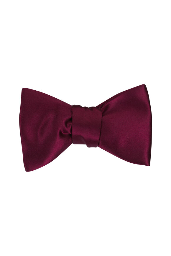 Eton Red Silk Pre-Tied Bow Tie