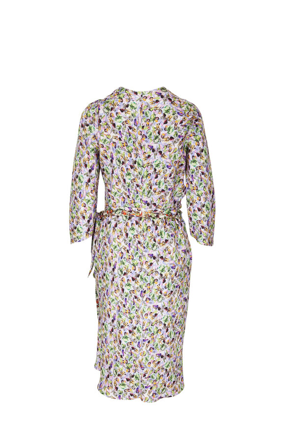 Peter Cohen - Stops Lilac & Red Printed Reversible Dress