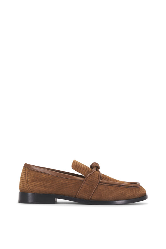 Bottega Veneta Astaire Jacobean Suede Corduroy Loafer - view 5