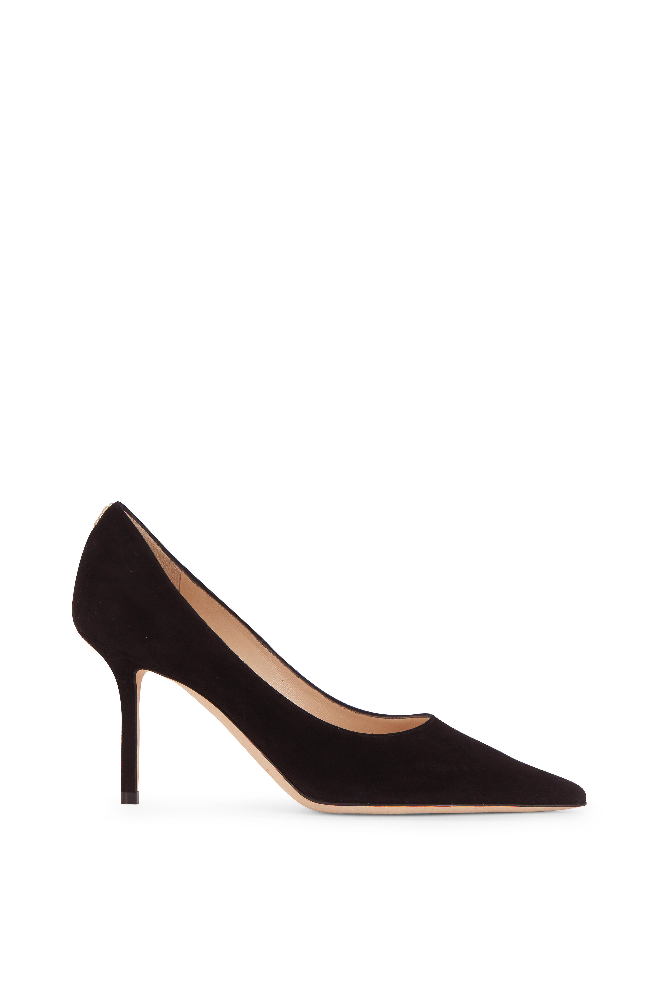 Jimmy Choo - Love Black Suede Pointed Pump, 85mm