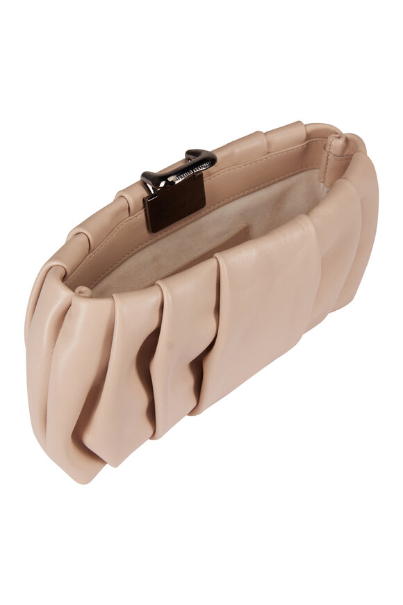 Brunello Cucinelli Avorio Ivory Leather Clutch - view 4