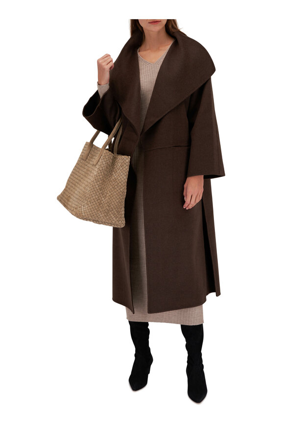 Totême - Signature Chocolate Wool & Cashmere Coat