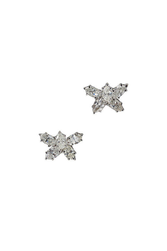 Lowy & Co Diamond Cluster Earrings