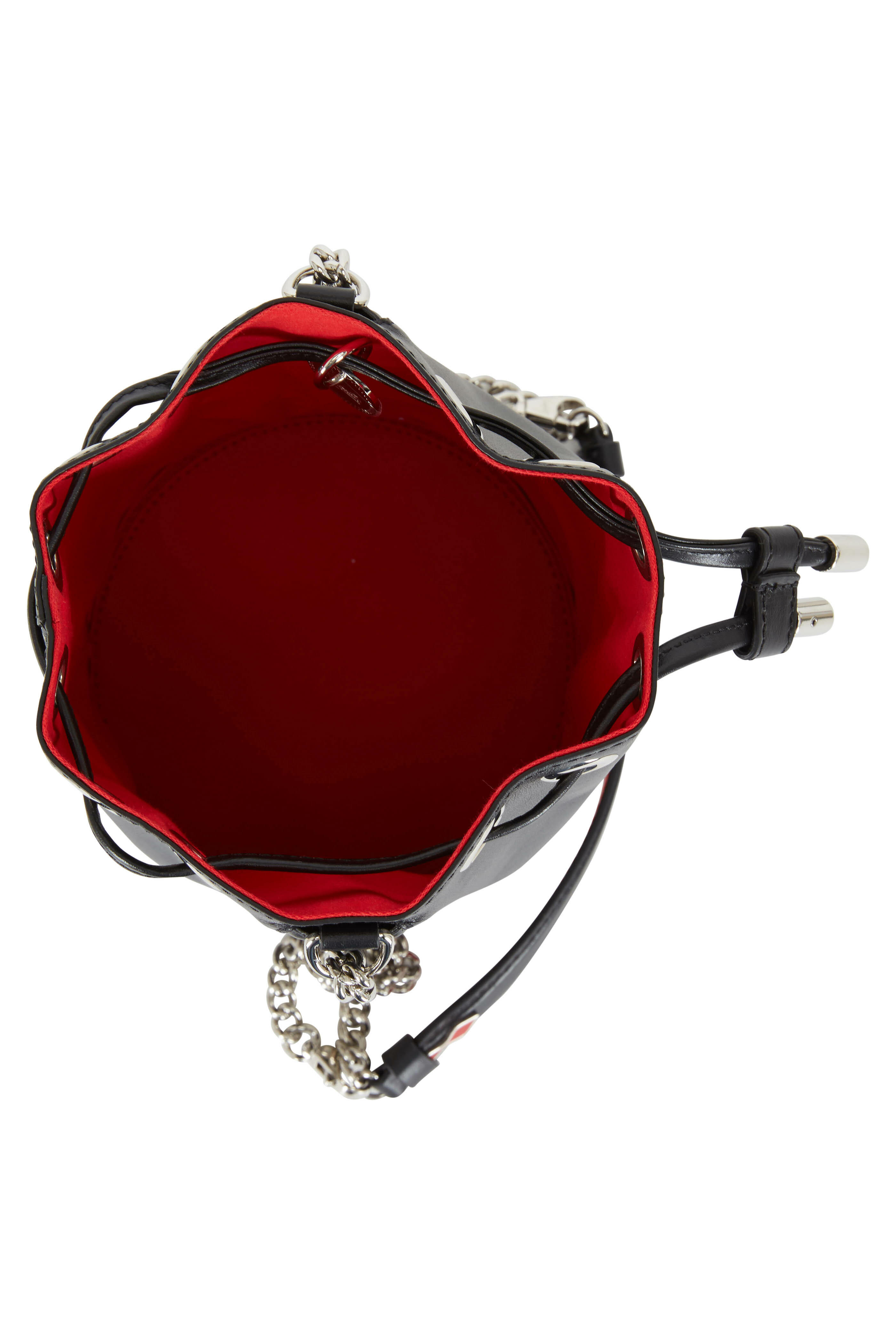 kreativ Markeret service Christian Louboutin - Marie Jane Black Leather Mini Bucket Bag