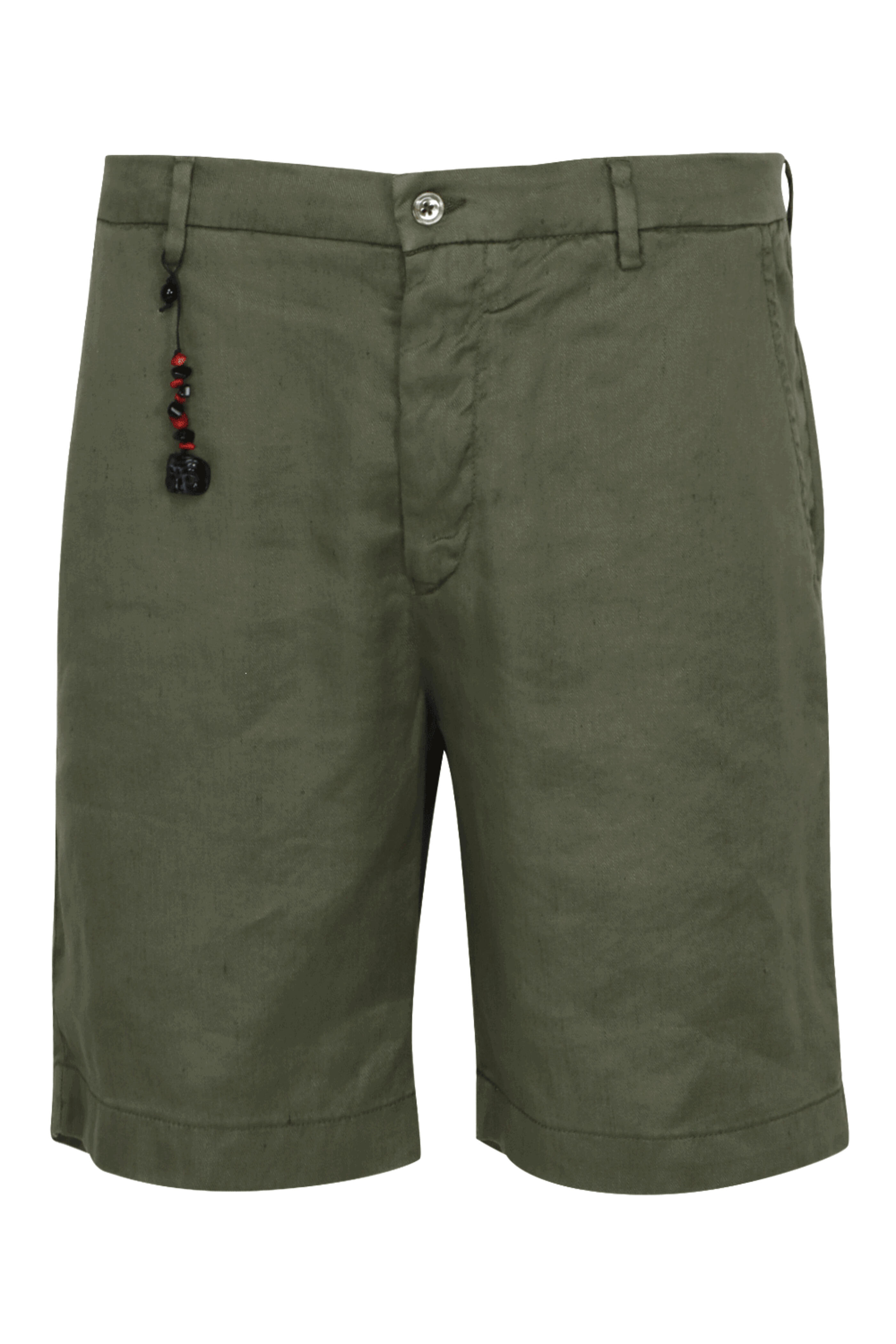 Marco Pescarolo - Military Green Twill Bermuda Shorts