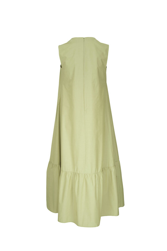 Antonelli - Merisi Lime Tiered Midi Dress