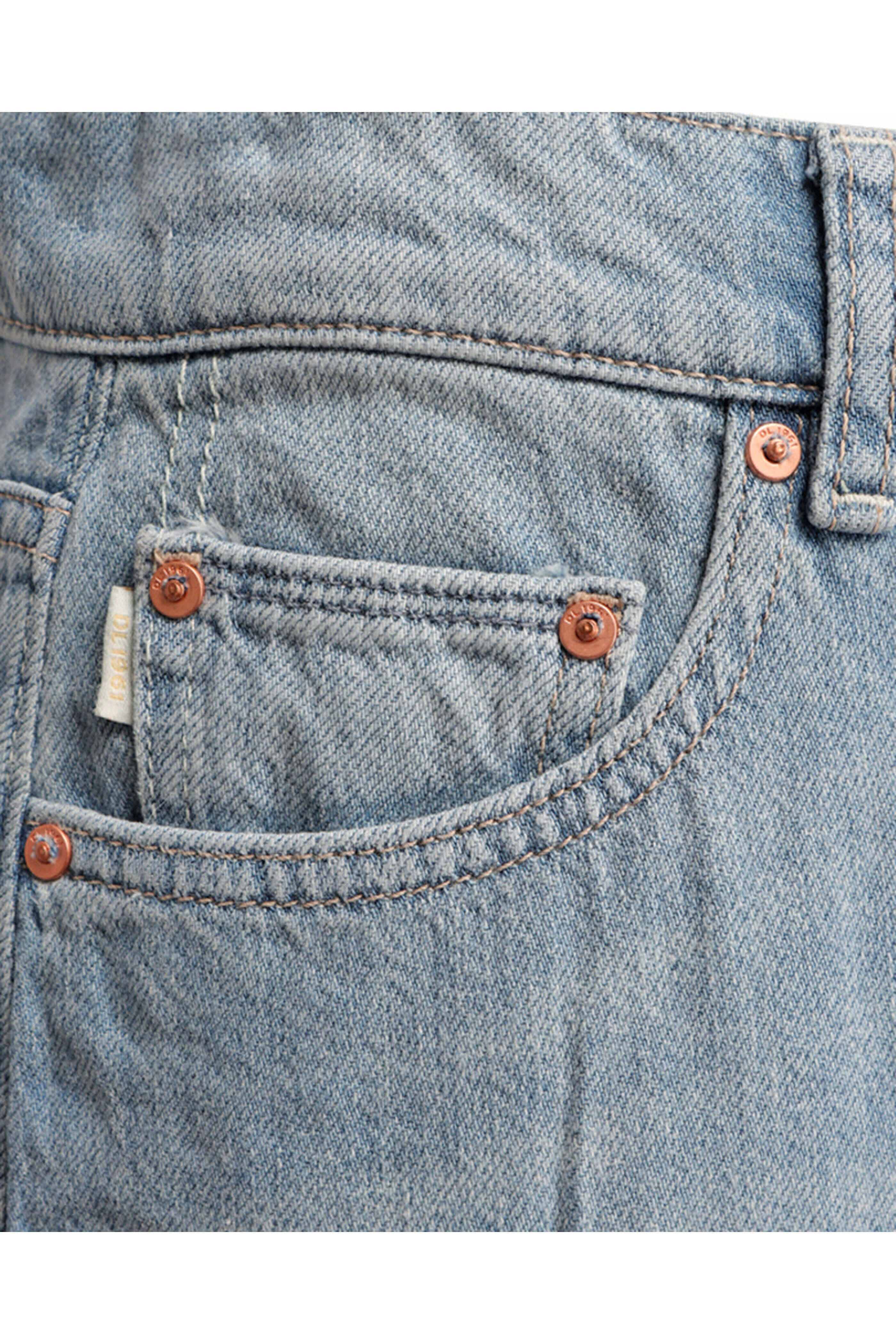 DL1961 - Hepburn High Rise Wide Leg Jean in River Bank