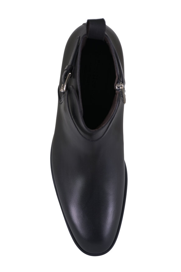 To Boot New York Desmond Black Leather Ankle Boot - view 3