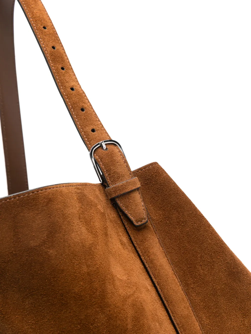Totême - Tan Suede Belted Tote