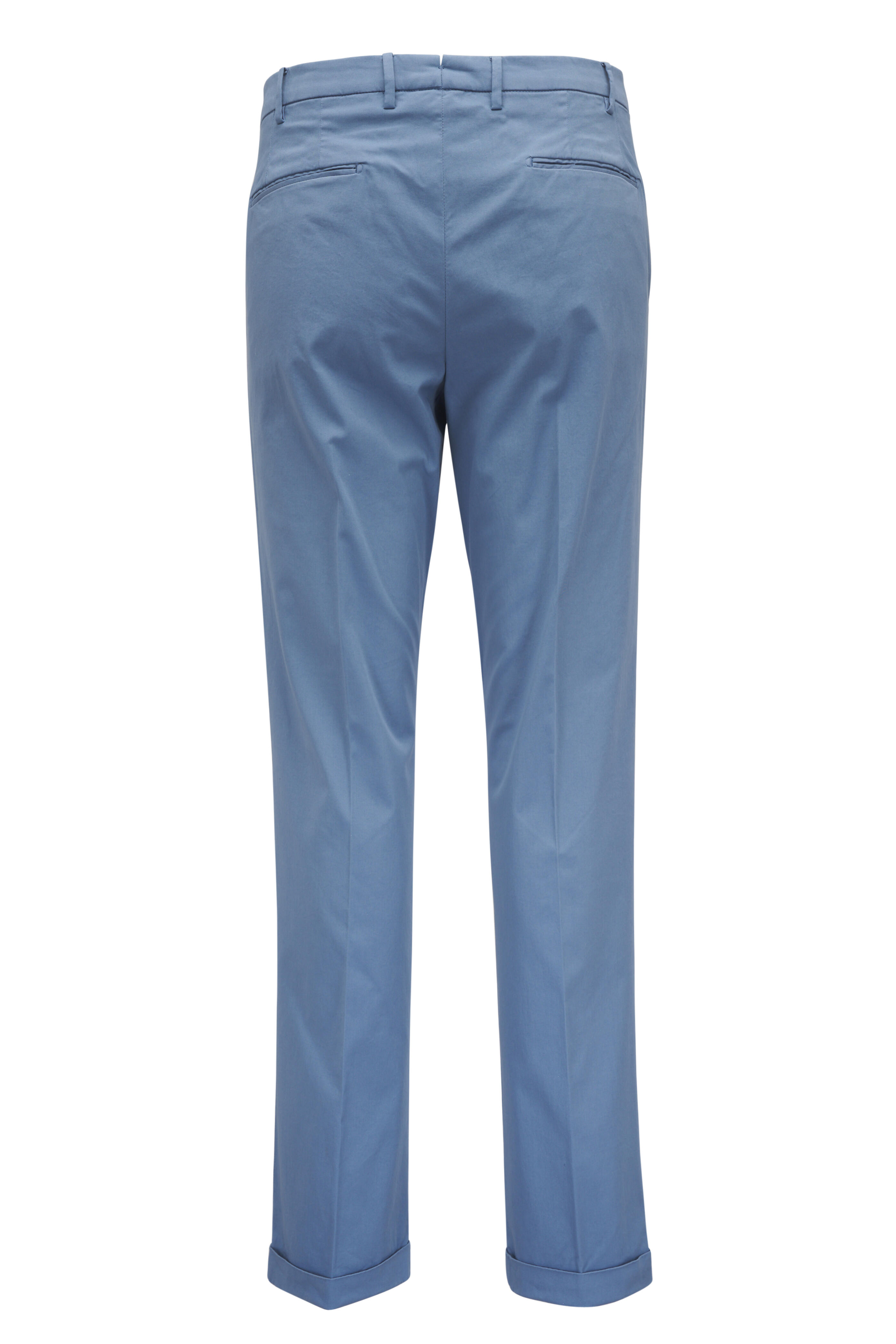 Fedeli - Dusty Blue Flat Front Pant