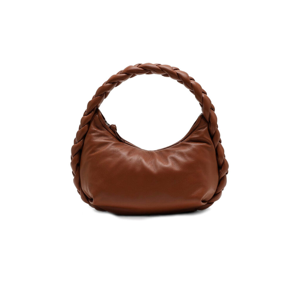 Hereu - Espiga Braided Leather Top Handle Bag in Brown