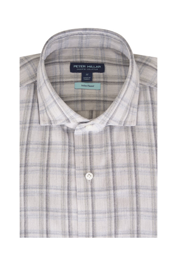 Peter Millar Grey Flannel Sport Shirt - view 1