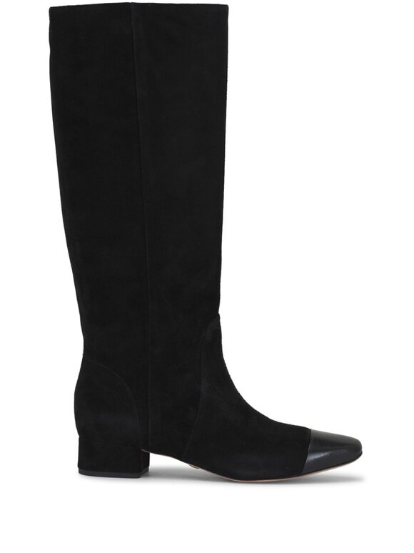 Veronica Beard - Cecile Black Suede Knee High Boot