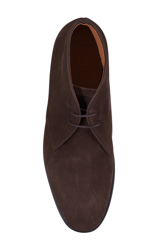 Heschung Muriel Hydrovelours Cafe Brown Suede Boot - view 4