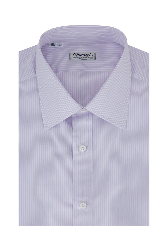Charvet - Lavender Striped Dress Shirt