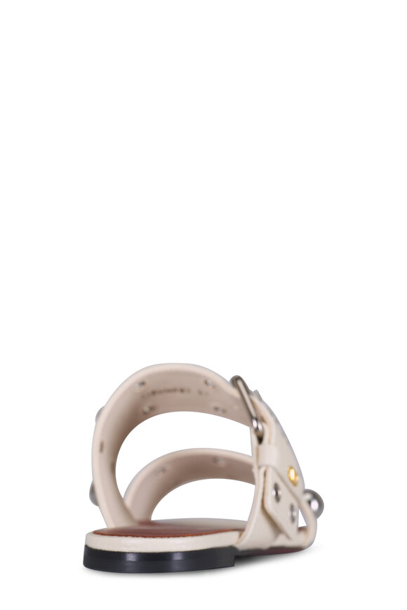Valentino Garavani Nellcôte Ivory Stud Slide Sandal - view 4